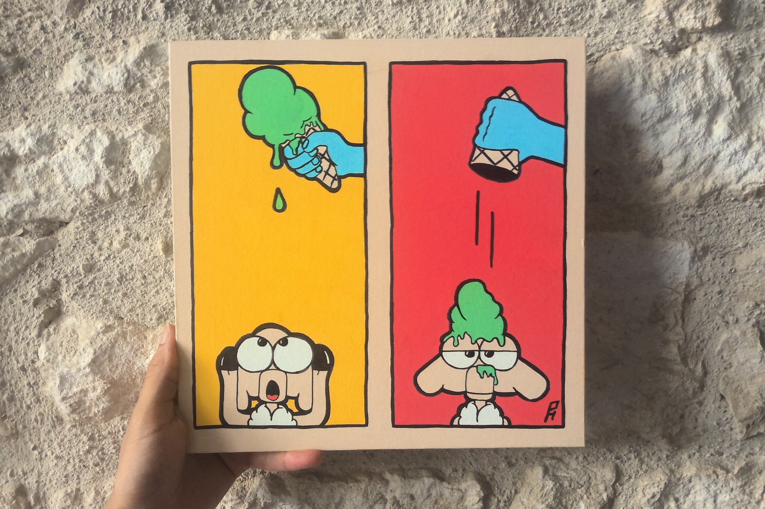 "TETE GLACEE", 2019 par Paul Honvo