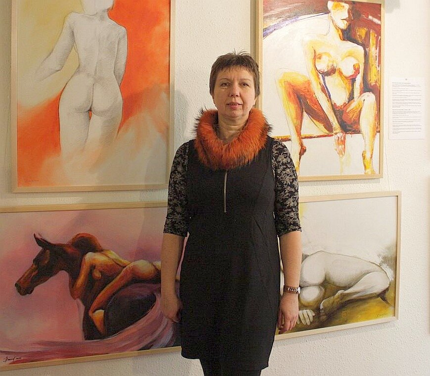 Aktmalerei Ausstellung in einer Galerie in Baden-Baden