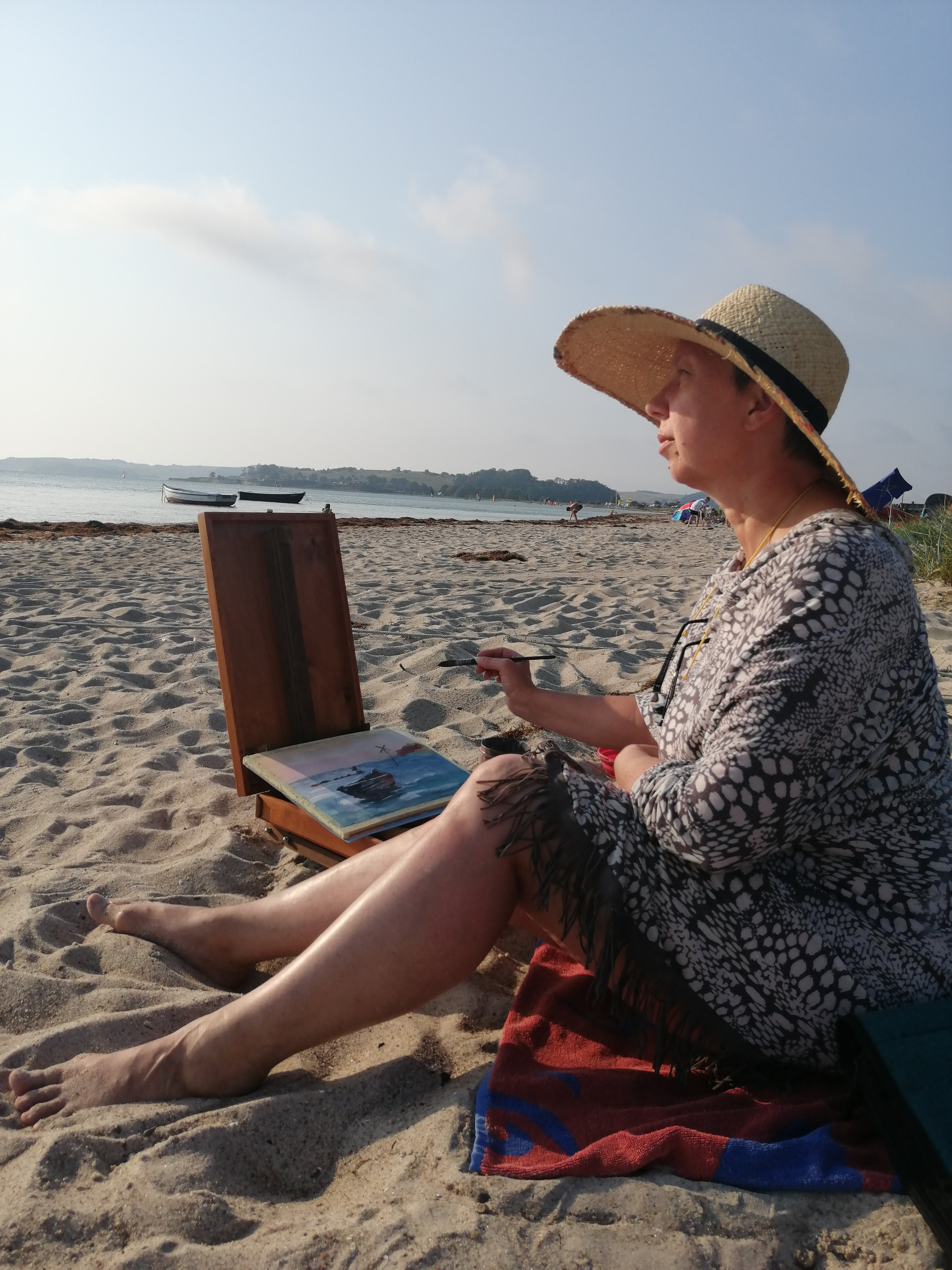 Pleinair Malerei unter freiem Himmel an der Ostsee