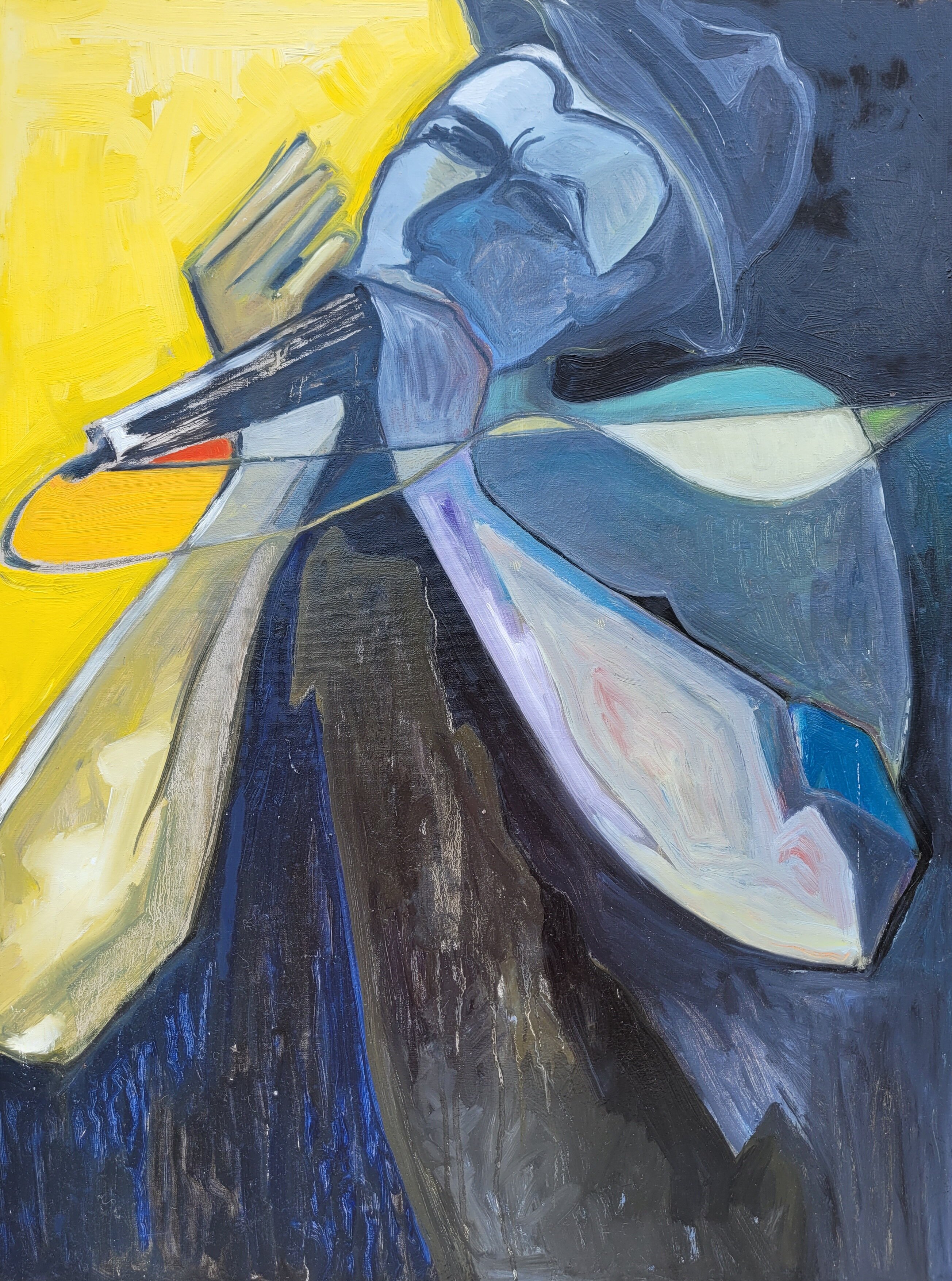 Making sunrise. Oil on canvas 80x60 cm.