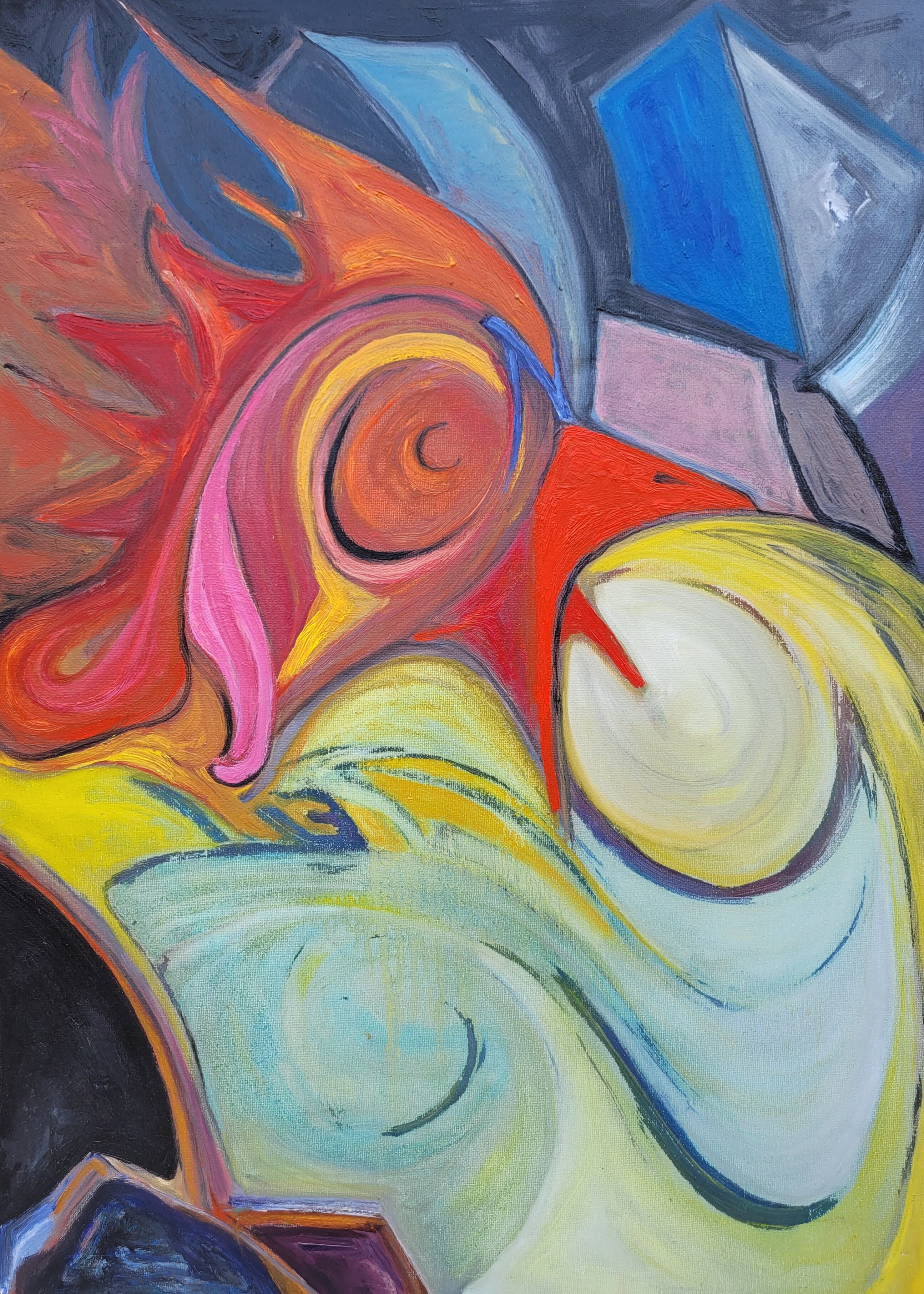 Wakeup call. Oil on canvas. 70x50 cm.