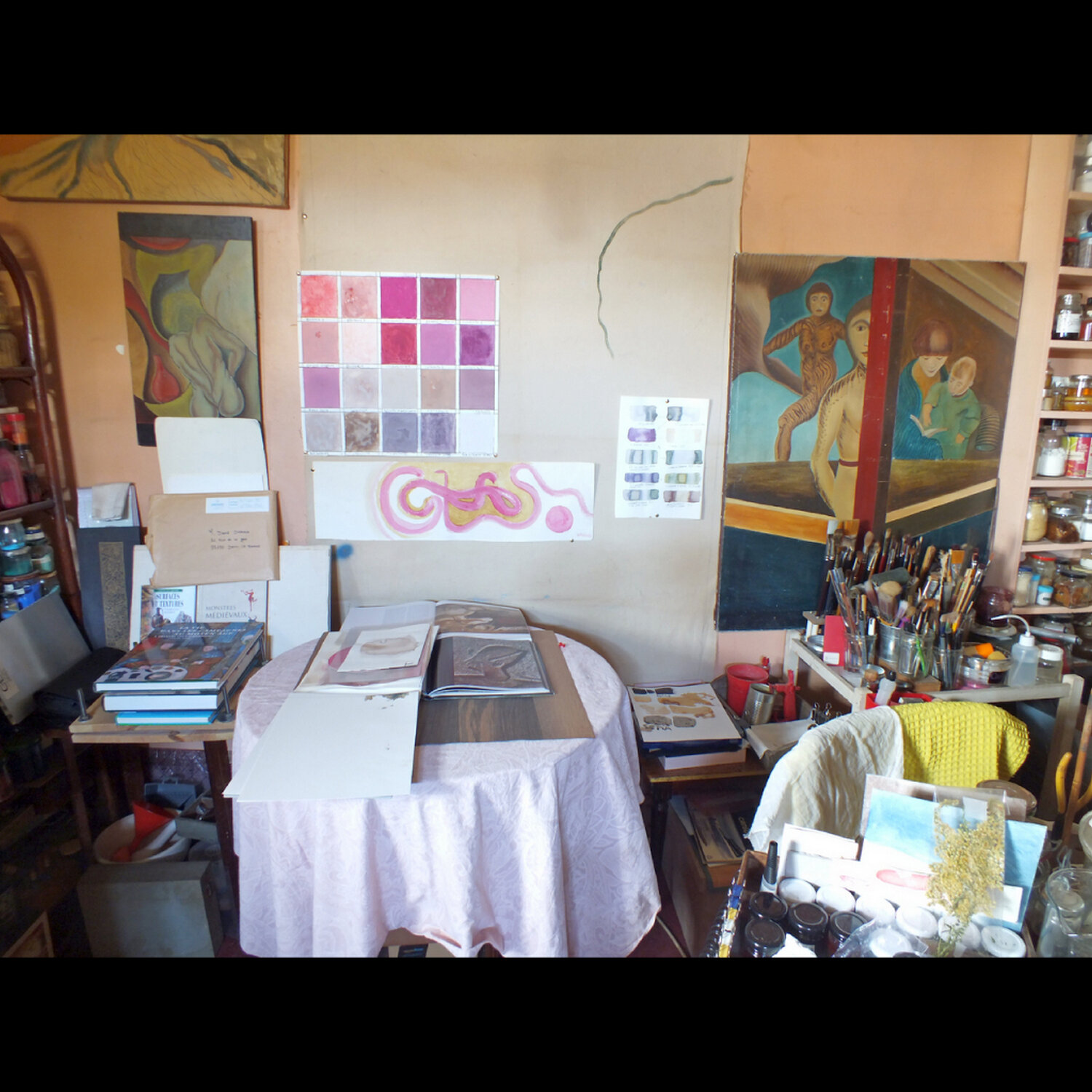 Atelier David Damour 2021 durant l'écriture du livre N°4