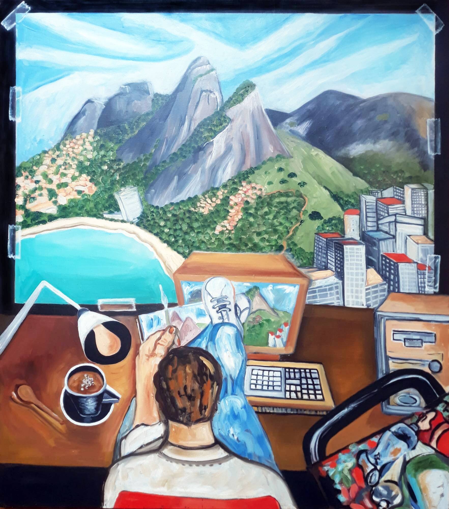 Oleo sobre tela032 - Ateliê Virtual 05 1999 92x81