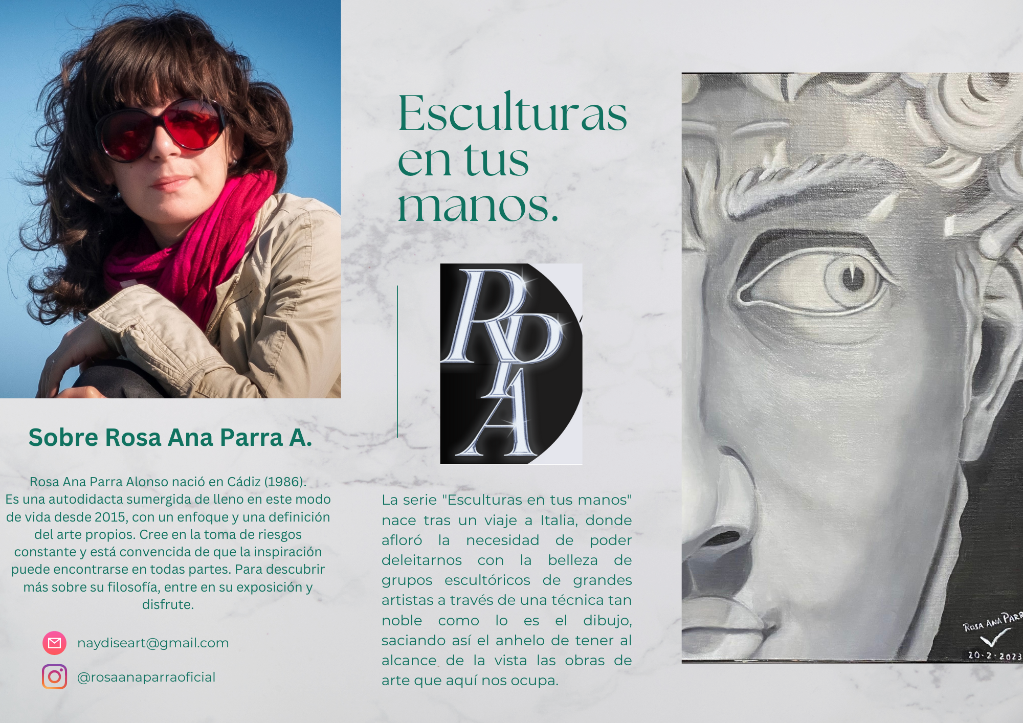 Cartel de mi primera exposición individual.