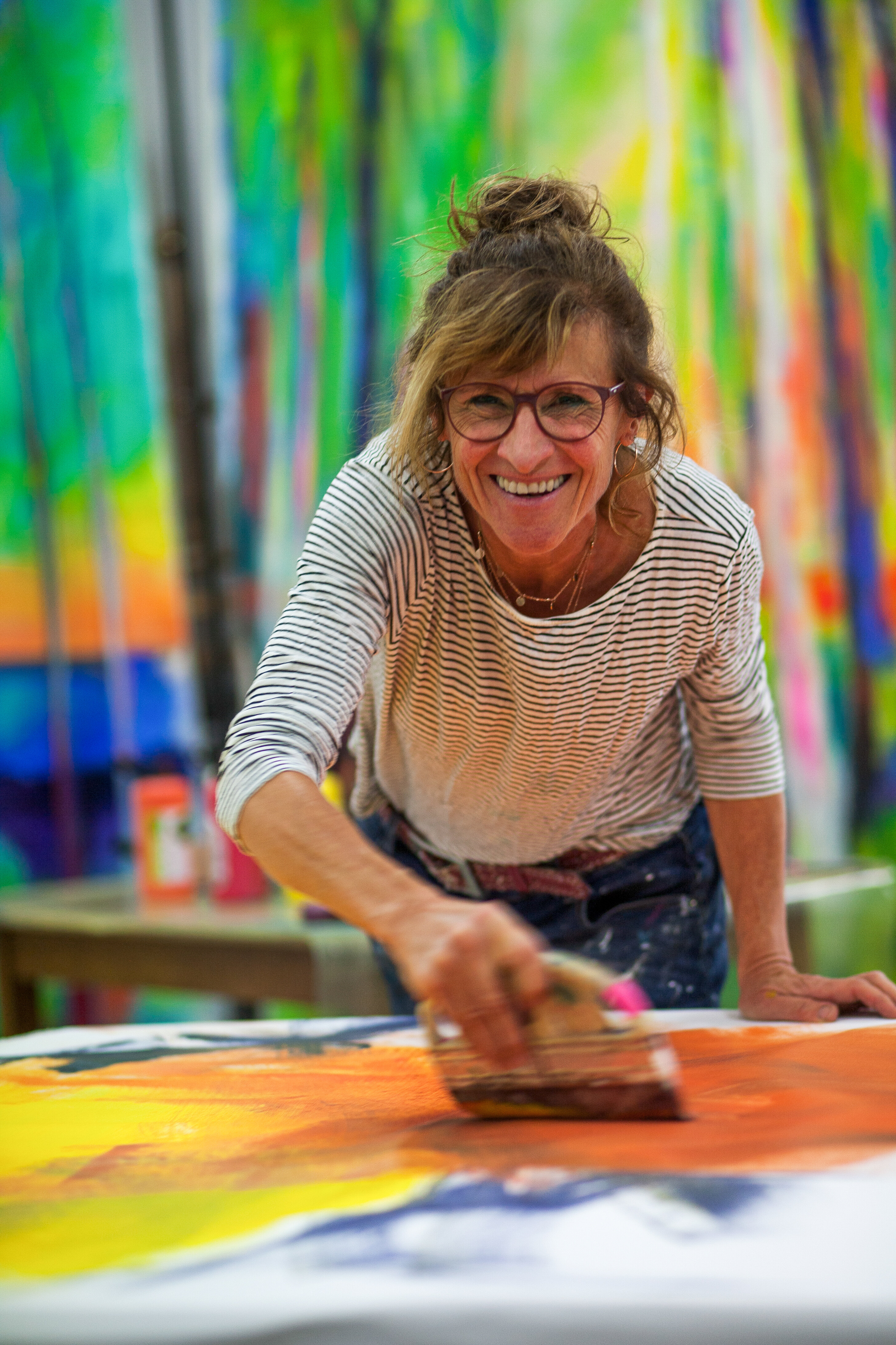 Angelika Biber im Atelier