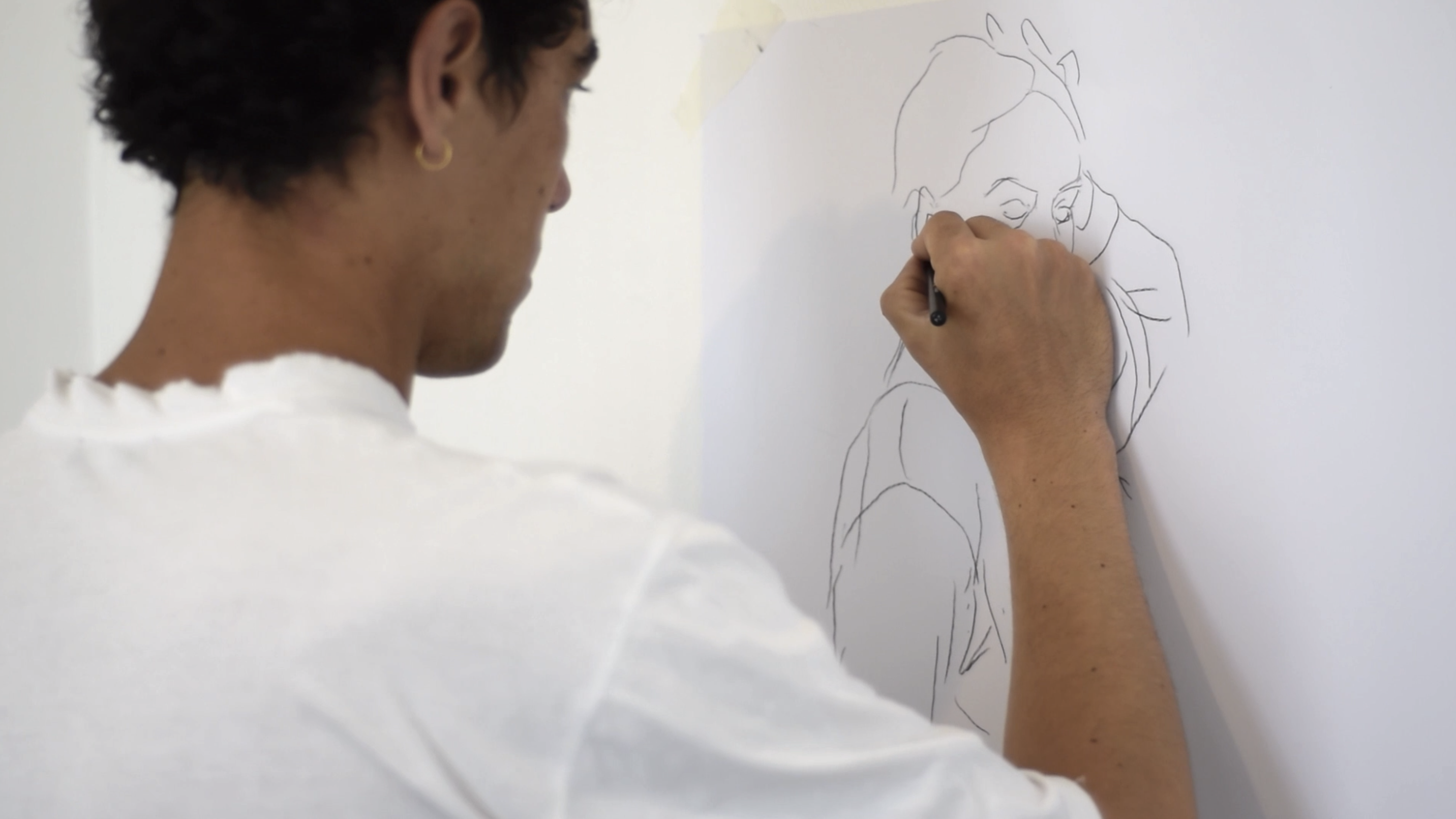 Dessin au mur